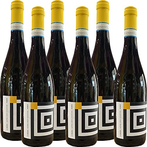 Famiglia Pagano Vini Lacryma Christi Bianco del Vesuvio Doc   Le Origini   Vino Campania   6 Bottiglie da 75 Cl   Idea Regalo