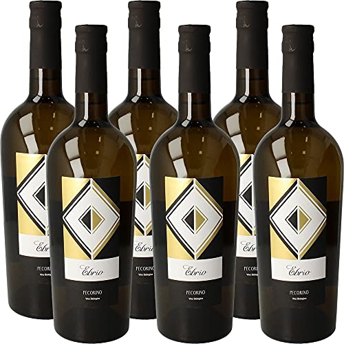 Ebrio Pecorino Abruzzo Igp    Cantine Orsogna   Vino Bianco Bio   6 Bottiglie 75Cl   Terre di Chieti   Idea Regalo