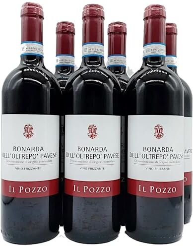 Amanti taste and passion Bonarda dell'Oltrepò Pavese Doc   Il Pozzo   Vino Rosso Frizzante   Lombardia   6 Bottiglie 75cl   Idea Regalo