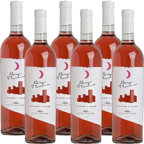 Borgo Thaulero Vino Rosè Cerasuolo D' Abruzzo Doc   Casal Thaulero   Rosato Abruzzese   6 Bottiglie 75 Cl Idea Regalo