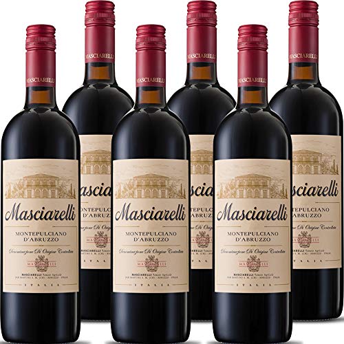 Masciarelli Montepulciano d'Abruzzo DOC      Vino Rosso Classico   6 Bottiglie 75 Cl   Idea Regalo