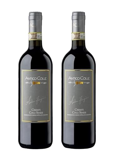Antico Colle 2 bottiglie di Chianti Colli Senesi Docg 2021 biologico  vino rosso 2x0,75 litri