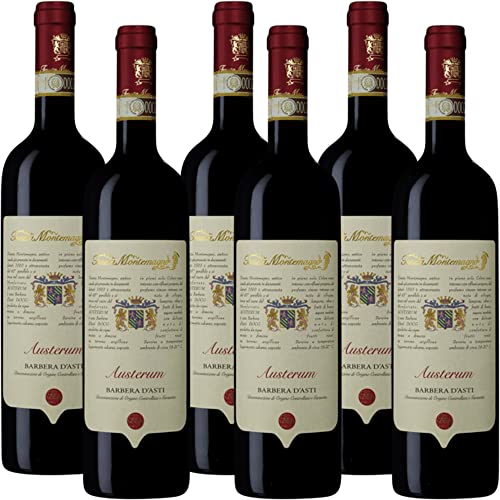 Tenuta Montemagno Barbera D'Asti Docg   Vino Rosso Piemontese   Austerum    Piemonte   6 Bottiglie 75Cl   Idea Regalo