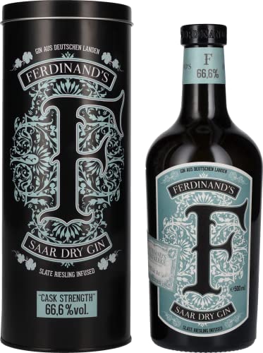 FERDINAND'S Saar Dry Gin Cask Strength 66,6% Vol. 0,5l in Tinbox