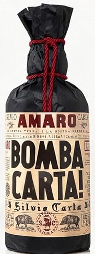 Generic Bomba Carta Amaro da Erbe Spontanee Sarde Silvio Carta 33% vol 700ML in busta regalo da enoteca