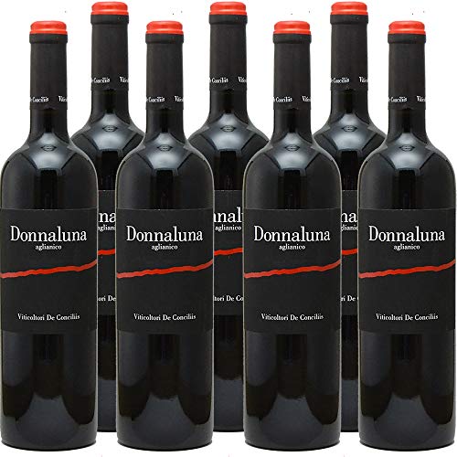 Donnaluna Aglianico IGP    Viticoltori De Conciliis   6 Bottiglie da 75 Cl   Vino Rosso Campania   Cilento   Idea Regalo