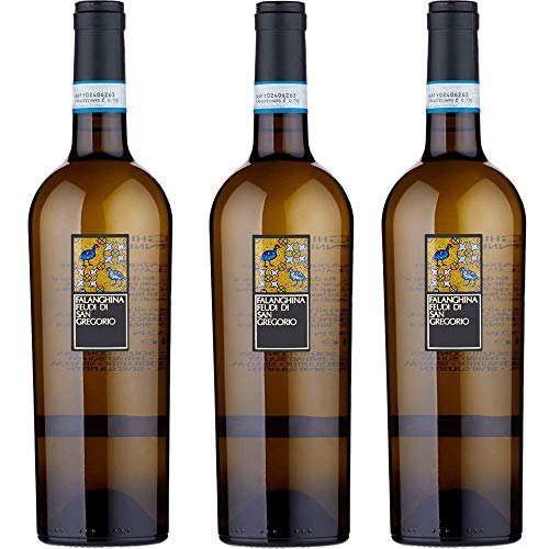 Feudi di San Gregorio Falanghina    Confezione da 3 Bottiglie da 75 Cl   Vino Bianco   I Vini della Campania   Idea Regalo