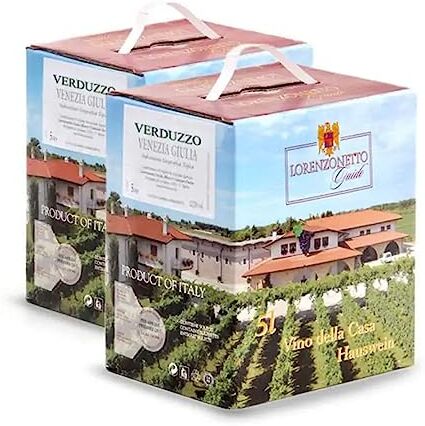 Lorenzonetto 2 Bag in Box Verduzzo igt Venezia Giulia 5 litri Vino Bianco  Friuli Venezia Giulia