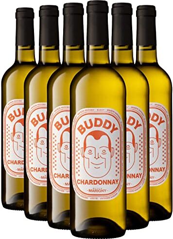 Generico Pays d'Oc Buddy Chardonnay bianco 2021 Maison Marigny IGP Linguadoca Rossiglione Francia Vitigni Chardonnay 12x75cl