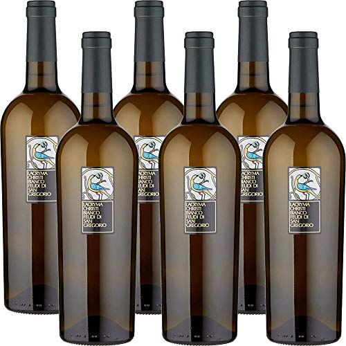 Feudi di San Gregorio Lacryma Christi Bianco del Vesuvio      Vino della Campania   Confezione da 6 Bottiglie da 75 Cl   Idea Regalo