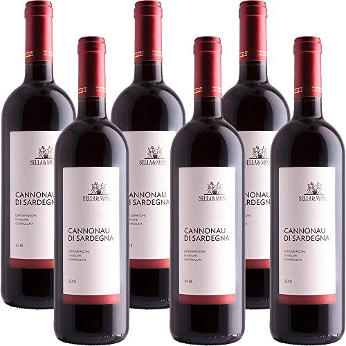 Sella & Mosca Vino Rosso Cannonau      6 Bottiglie da 75 Cl   Sardegna   Idea Regalo