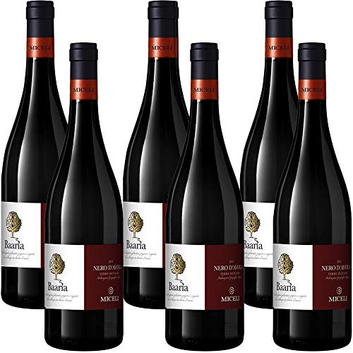 Baaria Nero D'Avola      IGT Terre Siciliane   Vino Rosso Tipico della Sicilia   6 Bottiglie 75Cl   Idea Regalo