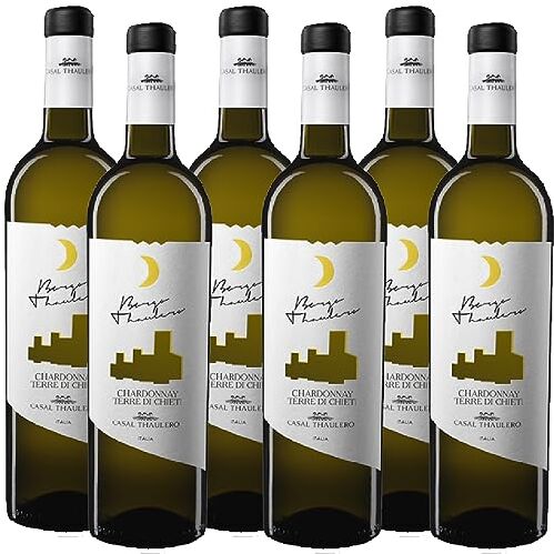 Borgo Thaulero Chardonnay Igt Terre di Chieti   Vino Bianco Abruzzo   Casal Thaulero   6 Bottiglie 75 Cl   Idea Regalo