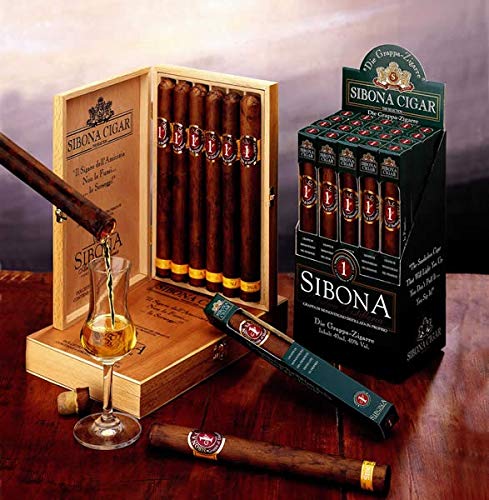 Sibona Antica Distilleria SIBONA confezione regalo " CIGAR" ast. Legno (6 pz x 4 cl) 40°