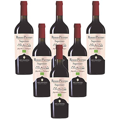 Velenosi Vino Rosso Piceno Superiore Doc Biologico  (6 Bottiglie 75 Cl.)