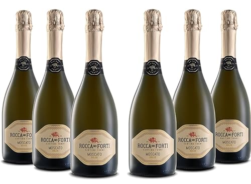 Rocca dei forti Moscato Spumante Dolce di qualità Pacco da 6 x 750 ml