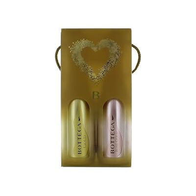 Bottega Confezione Glamour Birillo Gold Prosecco DOC 200ml & Rose Gold 200 ml Bottega Confezione Glamour Birillo Gold Prosecco DOC 200ml & Rose Gold 200 ml