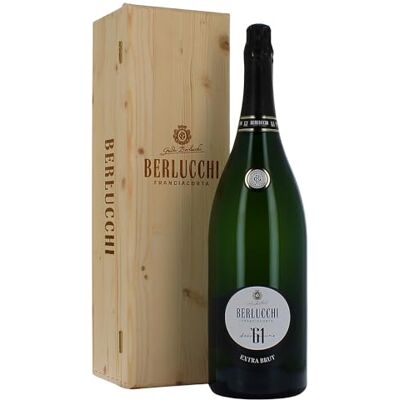 BERLUCCHI 61 Extra Brut Franciacorta DOCG 3 litri cassa legno BERLUCCHI 61 Extra Brut Franciacorta DOCG 3 litri cassa legno