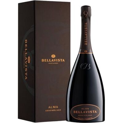 Bellavista Alma Assemblage – Franciacorta Astucciato DOCG Uve Chardonnay, Pinot Nero, Pinot Bianco – 1 Bottiglia da 1500 ml Bellavista Alma Assemblage – Franciacorta Astucciato DOCG Uve Chardonnay, Pinot Nero, Pinot Bianco – 1 Bottiglia da 1500 ml