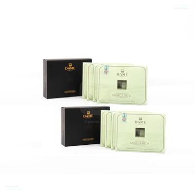 Dame Cocktail Daiquiri – Box da 8 cocktail da 100ml pronti da bere, realizzati in Italia con Rum Bianco, Lime e Zucchero di Canna, ingredienti di alta qualità Dame Cocktail Daiquiri – Box da 8 cocktail da 100ml pronti da bere, realizzati in Italia con Rum Bianco, Lime e Zucchero di Canna, ingredienti di alta qualità