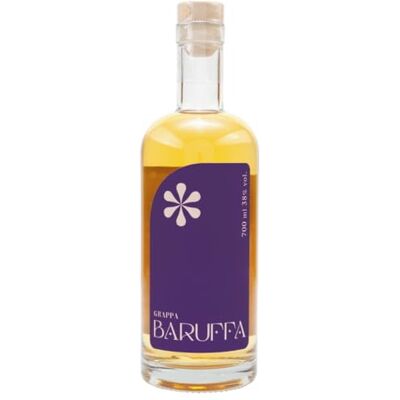 Anthology SELEZIONE GRAPPA , BARUFFA LA VIOLA D'AMBRA 0,7 l 38% Grappa affinata in legno astucciata Morbida, persistente e fruttata Anthology SELEZIONE GRAPPA , BARUFFA LA VIOLA D'AMBRA 0,7 l 38% Grappa affinata in legno astucciata Morbida, persistente e fruttata
