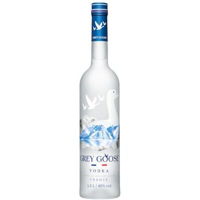 GREY GOOSE Premium French Vodka, Vol. 40%, 150 cl / 1,5 l, pregiata vodka francese creata dal migliore grano monorigine francese e acqua sorgiva GREY GOOSE Premium French Vodka, Vol. 40%, 150 cl / 1,5 l, pregiata vodka francese creata dal migliore grano monorigine francese e acqua sorgiva