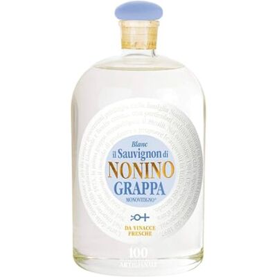 Nonino Distillerie , Grappa Monovitigno Sauvignon Blanc 41° Distillazione Artigianale Profumo di Vaniglia e Fiore di Sambuco – Bottiglia in Vetro da 20 Nonino Distillerie , Grappa Monovitigno Sauvignon Blanc 41° Distillazione Artigianale Profumo di Vaniglia e Fiore di Sambuco – Bottiglia in Vetro da 20