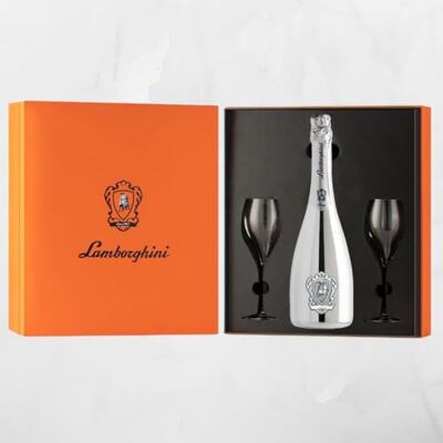 Lamborghini Cofanetto Bollicine + Flûte (BRUT PLATINUM) Lamborghini Cofanetto Bollicine + Flûte (BRUT PLATINUM)