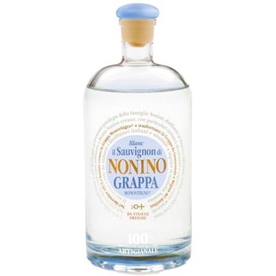 Nonino Distillerie , Grappa Monovitigno Sauvignon Blanc 41°, Fermentata in Purezza – Bottiglia in Vetro da 500 Ml Nonino Distillerie , Grappa Monovitigno Sauvignon Blanc 41°, Fermentata in Purezza – Bottiglia in Vetro da 500 Ml
