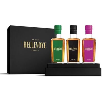 BELLEVOYE Whisky Triplo Malto Cofanetto Degustazione Whisky Prestigio 3 x 20 cl di Whisky francese BELLEVOYE Whisky Triplo Malto Cofanetto Degustazione Whisky Prestigio 3 x 20 cl di Whisky francese