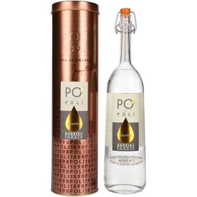 Poli , Grappa PO' Morbida (Moscato) Astucciata 700 ml Poli , Grappa PO' Morbida (Moscato) Astucciata 700 ml