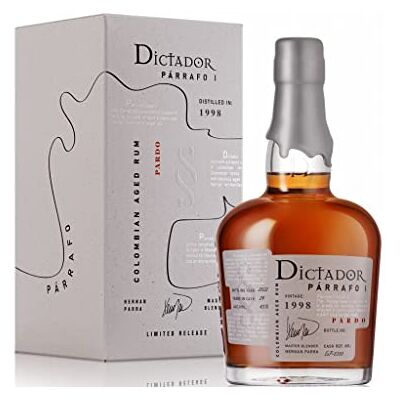 DICTADOR PÁRRAFO I 24 Years Old PARDO Vintage 1998 43% Vol. 0,7l in Giftbox DICTADOR PÁRRAFO I 24 Years Old PARDO Vintage 1998 43% Vol. 0,7l in Giftbox