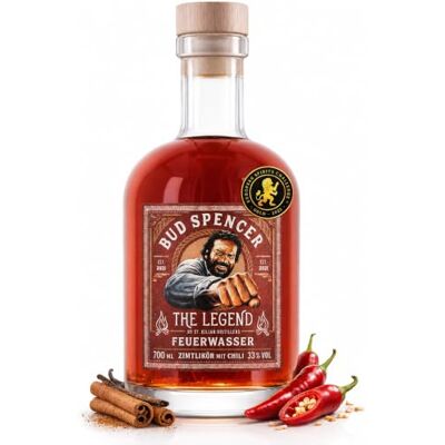 St. Killian Bud Spencer The Legend FEUERWASSER Chili-Zimt-Likör 33% Vol. 0,7l St. Killian Bud Spencer The Legend FEUERWASSER Chili-Zimt-Likör 33% Vol. 0,7l