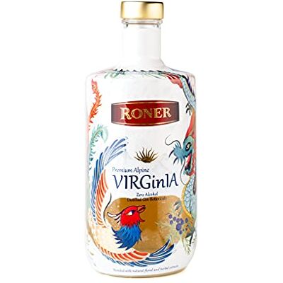 Roner Virginia Analcolico (1x 0,5l) Alternativa Perfetta Al Gin Per Long Drink E Virgin-cocktails Distilleria Artigianale Alto Adige Südtirol Più Premiata, Ginepro, 500 Millilitro Roner Virginia Analcolico (1x 0,5l) Alternativa Perfetta Al Gin Per Long Drink E Virgin-cocktails Distilleria Artigianale Alto Adige Südtirol Più Premiata, Ginepro, 500 Millilitro