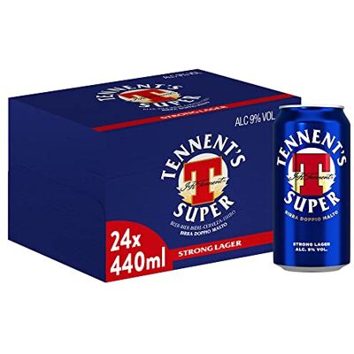 Tennent’s Tennent's Super Birra Lattina, Pacco da 24 x 44 cl Tennent’s Tennent's Super Birra Lattina, Pacco da 24 x 44 cl