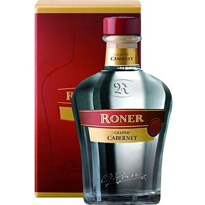 Roner Cabernet astucciato (1x 0,7l) Grappa Monovitigno di prima scelta Distilleria Artigianale Alto Adige Südtirol piu premiata d'Italia 700 ml Roner Cabernet astucciato (1x 0,7l) Grappa Monovitigno di prima scelta Distilleria Artigianale Alto Adige Südtirol piu premiata d'Italia 700 ml