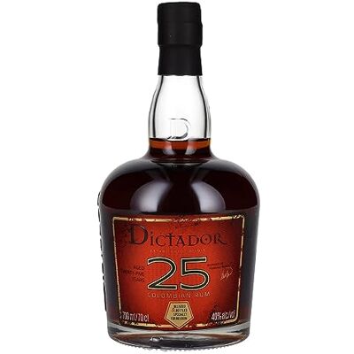 DICTADOR 25 Years Old Columbian Rum 40% Vol. 0,7l DICTADOR 25 Years Old Columbian Rum 40% Vol. 0,7l