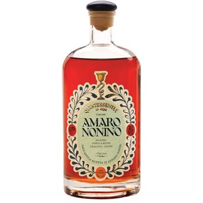 Nonino Distillerie , Amaro Quintessentia, Liquore D'erbe Nobilitato da Acquavite D'uva Invecchiata in Barriques – Bottiglia in da 700 Ml Nonino Distillerie , Amaro Quintessentia, Liquore D'erbe Nobilitato da Acquavite D'uva Invecchiata in Barriques – Bottiglia in da 700 Ml