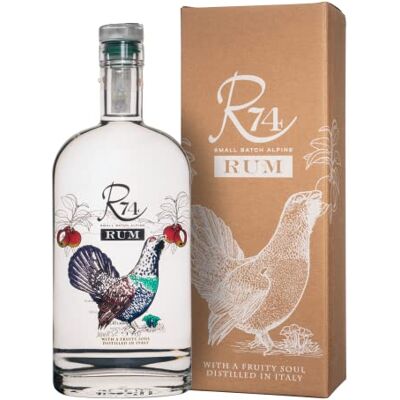 Roner R74 Rum Bianco (1x 0,7l) Rum dalla Distilleria Artigianale Alto Adige Südtirol più premiata d'Italia 700 ml Roner R74 Rum Bianco (1x 0,7l) Rum dalla Distilleria Artigianale Alto Adige Südtirol più premiata d'Italia 700 ml