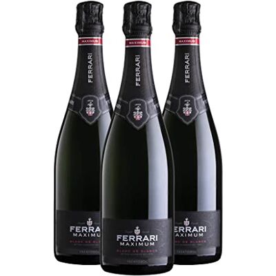 Acer Ferrari Maximum Blanc De Blancs Trento DOC, 3 bottiglie Acer Ferrari Maximum Blanc De Blancs Trento DOC, 3 bottiglie