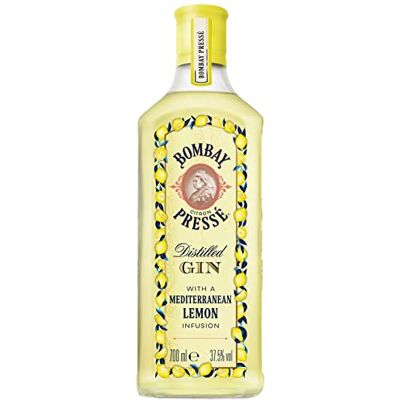Bombay Citron Pressé Premium Distilled Lemon Flavoured Gin, Vol. 37,5%, 700 ml, infuso a vapore con i più pregiati limoni del Mediterraneo, 70 cl Bombay Citron Pressé Premium Distilled Lemon Flavoured Gin, Vol. 37,5%, 700 ml, infuso a vapore con i più pregiati limoni del Mediterraneo, 70 cl