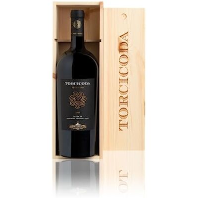 Tormaresca Torcicoda Primitivo 1.5 Lt, Cassetta Legno, Confezione Regalo Tormaresca Torcicoda Primitivo 1.5 Lt, Cassetta Legno, Confezione Regalo