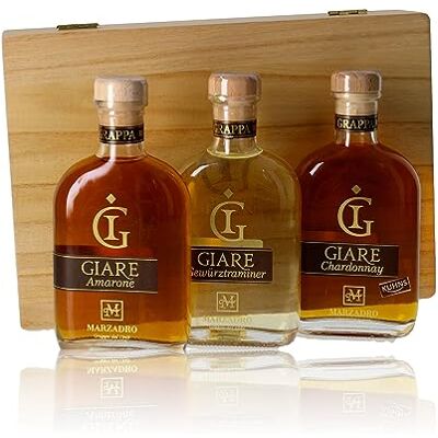 Marzadro DISTILLERIA COLLEZIONE GRAPPA GIARE 3 BOTTIGLIE DA 20 CL IN CONFEZIONE REGALO Marzadro DISTILLERIA COLLEZIONE GRAPPA GIARE 3 BOTTIGLIE DA 20 CL IN CONFEZIONE REGALO