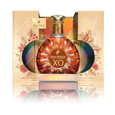 Rémy Martin XO 70cl Premium Pack Cognac Fine Champagne. Note di Frutta Candita, Spezie e Cacao. 40% Vol.; Idea Regalo Esclusiva Rémy Martin XO 70cl Premium Pack Cognac Fine Champagne. Note di Frutta Candita, Spezie e Cacao. 40% Vol.; Idea Regalo Esclusiva