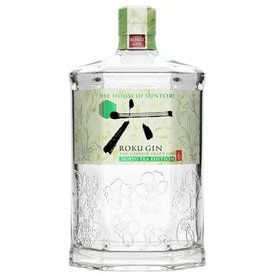 ROKU Gin Noryo Tea Edition, Gin Artigianale Giapponese Edizione Limitata Summer, Con Tè Sencha e Gyokuro Composto da 6 Botaniche 43% Vol. Bottiglia da 700ml ROKU Gin Noryo Tea Edition, Gin Artigianale Giapponese Edizione Limitata Summer, Con Tè Sencha e Gyokuro Composto da 6 Botaniche 43% Vol. Bottiglia da 700ml
