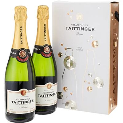Taittinger Confezione 2 bottiglie Brut Reserve disponibile da Settembre 2020 750 ml Taittinger Confezione 2 bottiglie Brut Reserve disponibile da Settembre 2020 750 ml