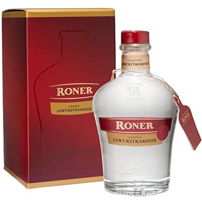 Roner Gewürztraminer (1x 0,7l) Grappa Monovitigno dalla Distilleria Artigianale Alto Adige Südtirol più premiata d'Italia 700 ml Roner Gewürztraminer (1x 0,7l) Grappa Monovitigno dalla Distilleria Artigianale Alto Adige Südtirol più premiata d'Italia 700 ml