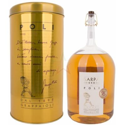 Poli Grappa Sarpa Oro di 40,00% 3,00 Liter Poli Grappa Sarpa Oro di 40,00% 3,00 Liter