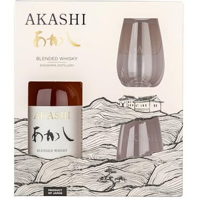 Akashi BLENDED SPECIAL PACK + 2 bicchieri logati Akashi BLENDED SPECIAL PACK + 2 bicchieri logati