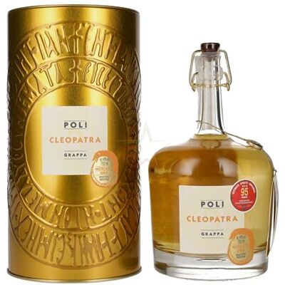Poli Grappa Cleopatra Moscato Oro in Tinbox 40,00% 0,70 Liter Poli Grappa Cleopatra Moscato Oro in Tinbox 40,00% 0,70 Liter
